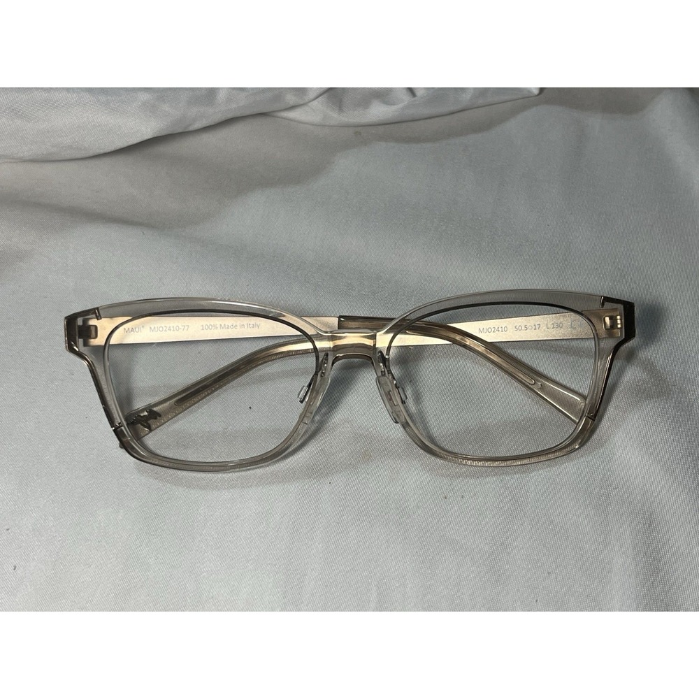Maui Jim Eyeglasses Glasses MJO 2410-77‎ Crystal Light Taupe Rose Gold 50.5mm